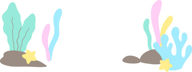 Colorful Coral, Seaweed