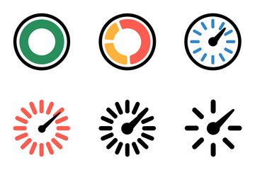 Dashboard gauge meter speedometer performance icons