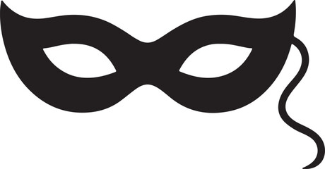 Masquerade Mask Silhouette Vector Style Design