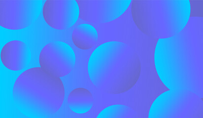 Colorful Floating Soft Balls Background. Blue pearls fly in the sky. Abstract trendy stylish wallpaper background. 3D blue bubble pattern.