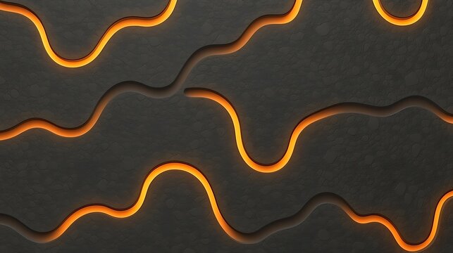 Black backdrop featuring soft, smooth textures with glowing edges that softly illuminate the design, giving it an elegant, minimalistic touch