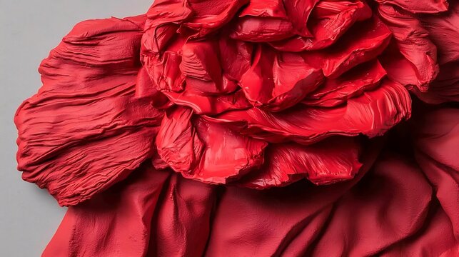 High-impact red gradient with textured layers and bold highlights suggesting intense motion and energy