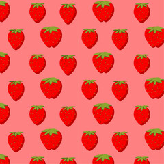 背景パターン_イチゴ