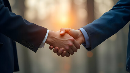 handshake between two businessmen
