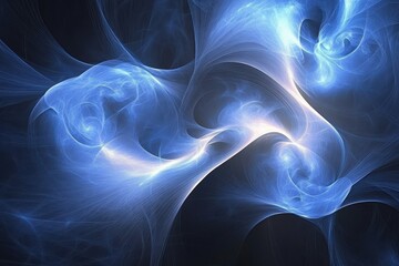 Abstract swirling light forms