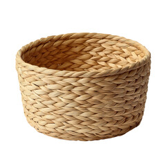 Obraz premium A detailed, close-up view of a beautiful woven basket, demonstrating the craftsmanship of the craft