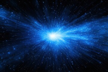 Cosmic explosion in deep space