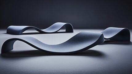 Subtle purple background with smooth, flowing curves that suggest depth and elegance, creating a minimalist design with a calm, inviting feel