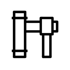 Line Art Irrigation Pipe Icon