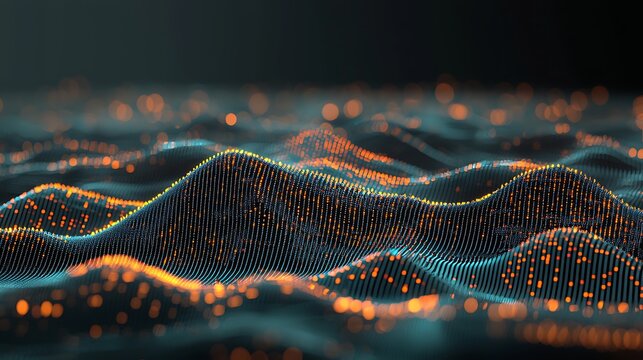 Blue backdrop enhanced with radiant neon streaks and high-tech visual layers that evoke a cyber environment