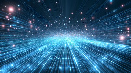 Blue light speed background