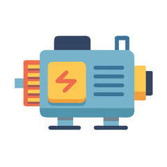 Electric Engine Icon ,Colorful Vector Motor Symbol for Industrial Power and Energy Concepts