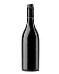 decorative container png cutout mockup dicut transparent A sleek black bottle ready for wine, perfect for stylish celebrations.