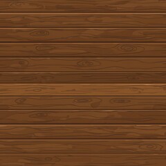 Fototapeta premium Dark Brown Horizontal Wood Planks Texture