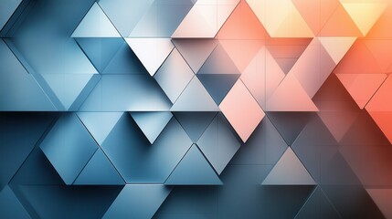 Abstract geometric pattern of triangles (46)