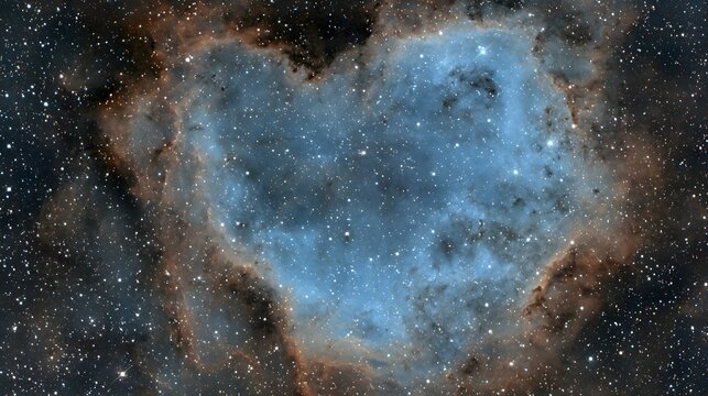 forming complex shapes, illuminated by hidden stars