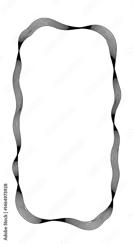 Fototapete Abstract Frame: A visually captivating abstract design, where flowing lines converge to form an elegant frame, embodying a sense of movement and dynamic artistry.