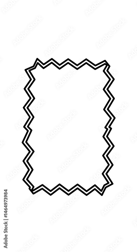 Poster elegant abstract design: a clean, abstract design featuring a zig-zag border, creating a sense of st