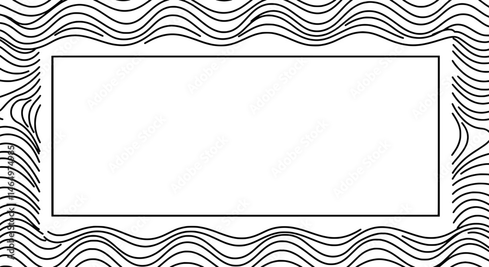 Fototapete Abstract Design: A minimalist graphic, creating a visually captivating framework, perfect for conveying key messages.