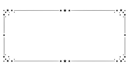 Elegant Frame Illustration: A minimalistic and stylish frame with a decorative pattern in the corners, perfect for adding a touch of sophistication to any design.