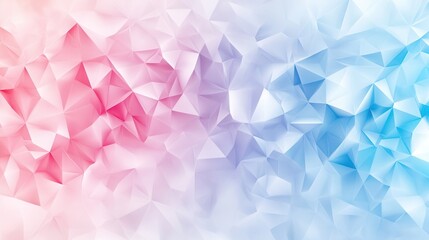 Fototapeta premium Abstract geometric pattern of triangles in soft pastel colors (2)