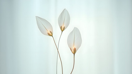 Obraz premium Elegant Abstract Floral Background with Soft Petals and Artistic Botanical Patterns