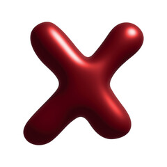 3d cross mark clipart Single element for design