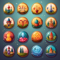 set of vector icons