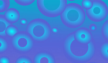 Colorful Floating Soft Balls Background. Blue pearls fly in the sky. Abstract trendy stylish wallpaper background. 3D blue bubble pattern.