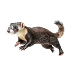 Running Mountain Weasel Illustration