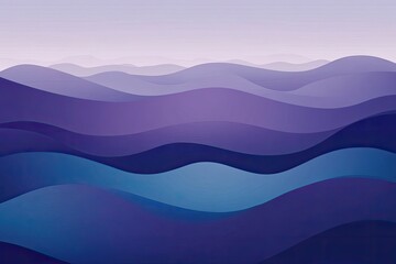 Purple and Blue Mountain Ranges