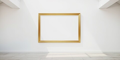 Blank Frame Against a Clean Wall, Minimalist Decor