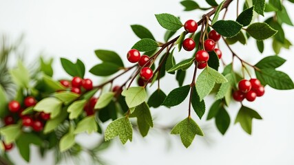 Soft Felt Mistletoe Hanging Ornament - Modern Christmas Decor