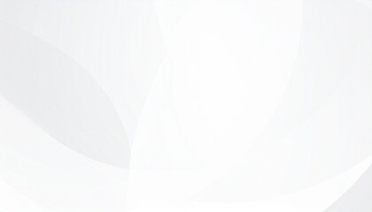 Obraz premium Minimalist overlapping curves light grey white modern abstract wallpaper