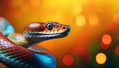 Fototapeta premium close up of a snake