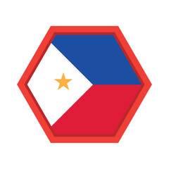 Philippines soccer shield icon. Vector