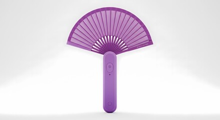 Stylish Purple Handheld Fan – Sleek, Portable Cooling for Any Occasion