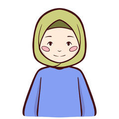 Muslim girl clipart illustration png drawing