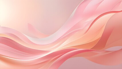 Soft Pink and Peach Minimalist 4K Desktop Wallpaper – AI Generated Image