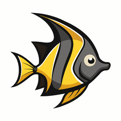 Minimal Batfish Vector on White