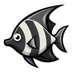 Minimal Batfish Vector on White