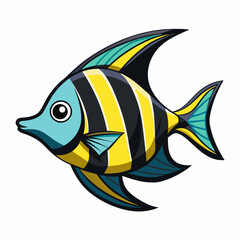 Minimal Batfish Vector on White