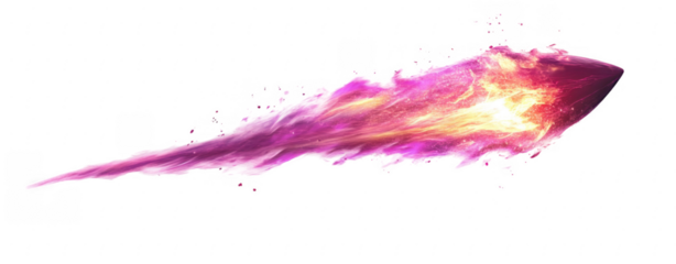 Pink and Orange Energy Trail, Magic, Fantasy, Abstract