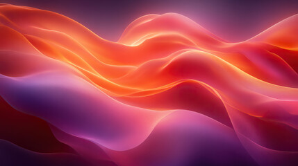 Obraz premium Abstract gradient with soft geometric shapes in warm tones, evoking harmony and tranquility