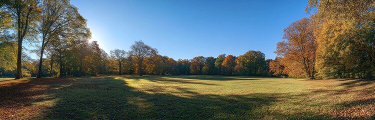 Fototapeta premium Autumnal Parkland