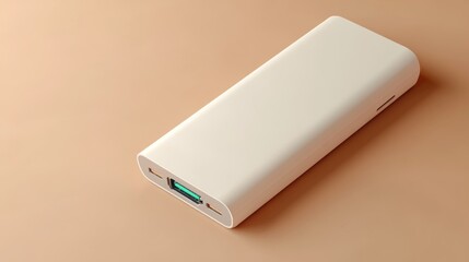 Fototapeta premium White portable battery pack