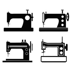 Sewing Machine Vector Set for Tailoring and Fashion Design