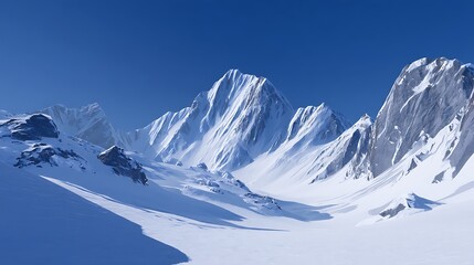 Obraz premium snow covered mountains in winter