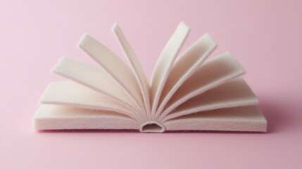Open book, soft, pastel, simple, minimalist