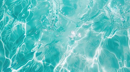 Fototapeta premium Turquoise Blue Tropical Backgrounds: Infuse Your Creations with Exotic Allure. These vibrant, refreshing backdrops capture the essence of tropical paradises, perfect for websites, ads, and digital art